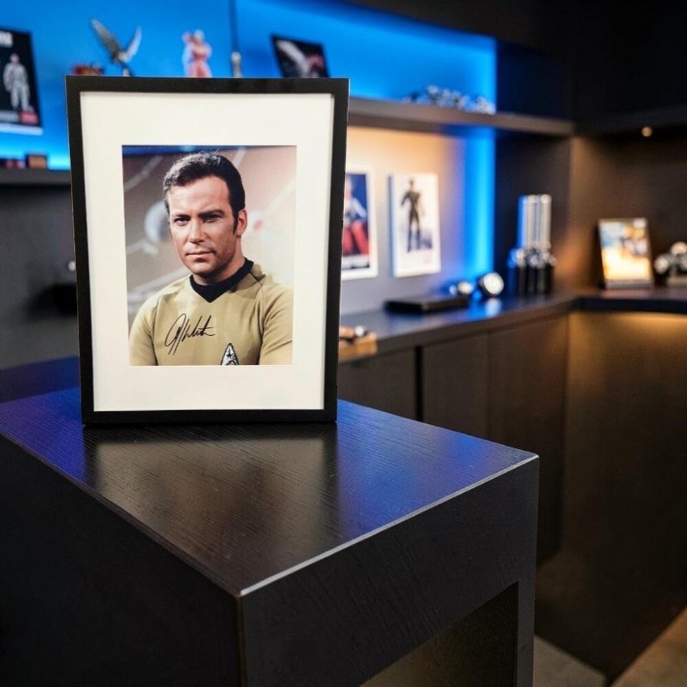 William Shatner Signed Autograph Star Trek TOS 11X14 Framed & Matted With COA